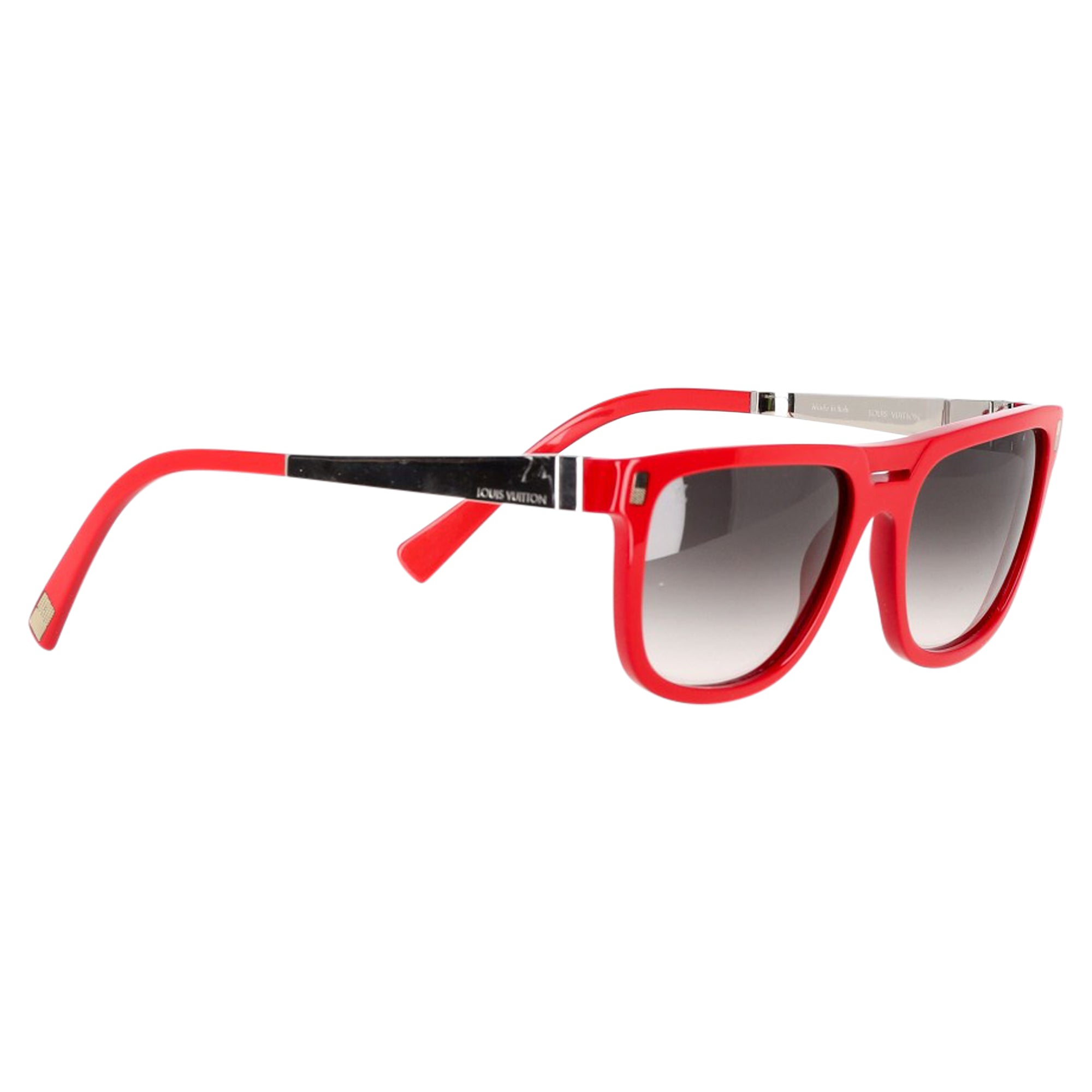 Louis Vuitton Apparition Sunglasses Z0709W in Red Acetate