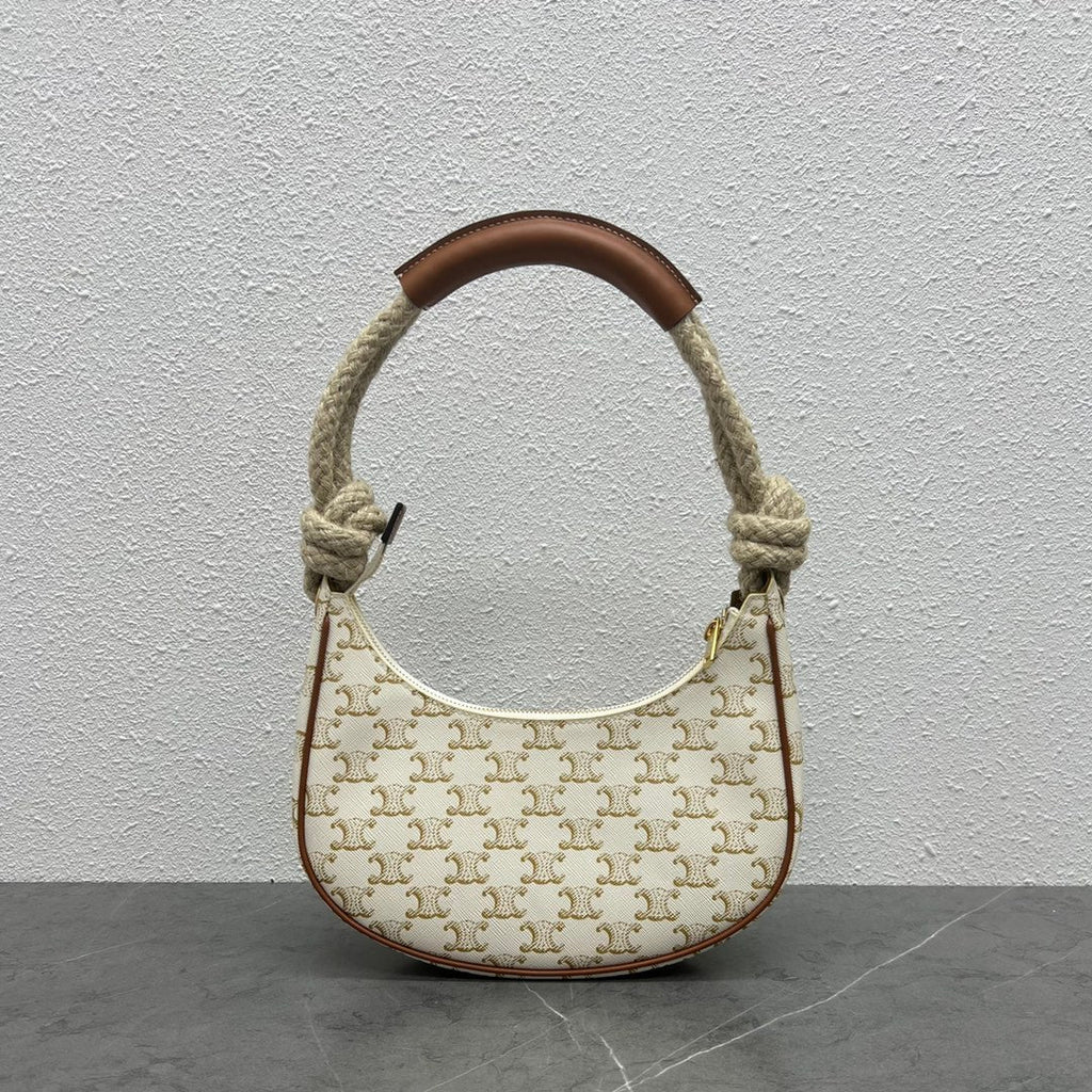 GLAMI MeGLAMIum Ava Chain In Triomphe Canvas White For Women 10in/25cm