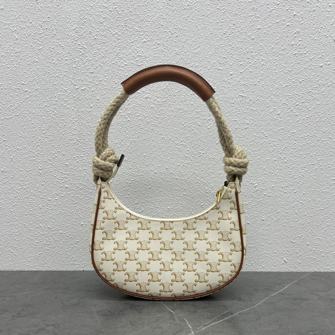 GLAMI MeGLAMIum Ava Chain In Triomphe Canvas White For Women 10in/25cm