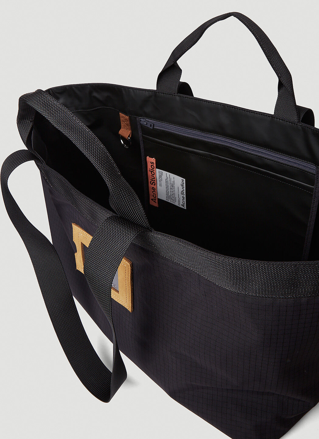 Acne Studios Men Tonal Check Tote Bag