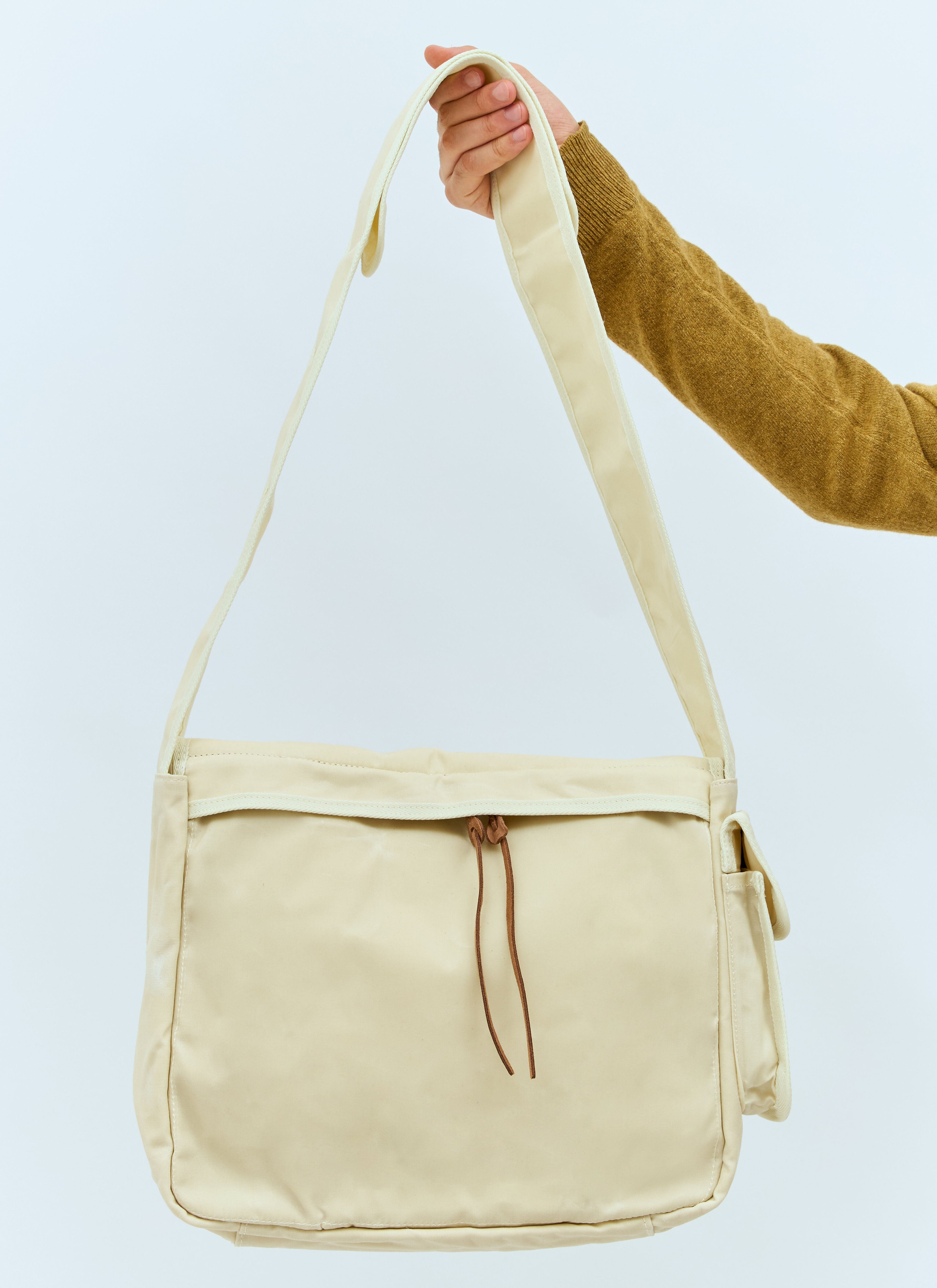 Acne Studios Men Leather Patch Messenger Bag