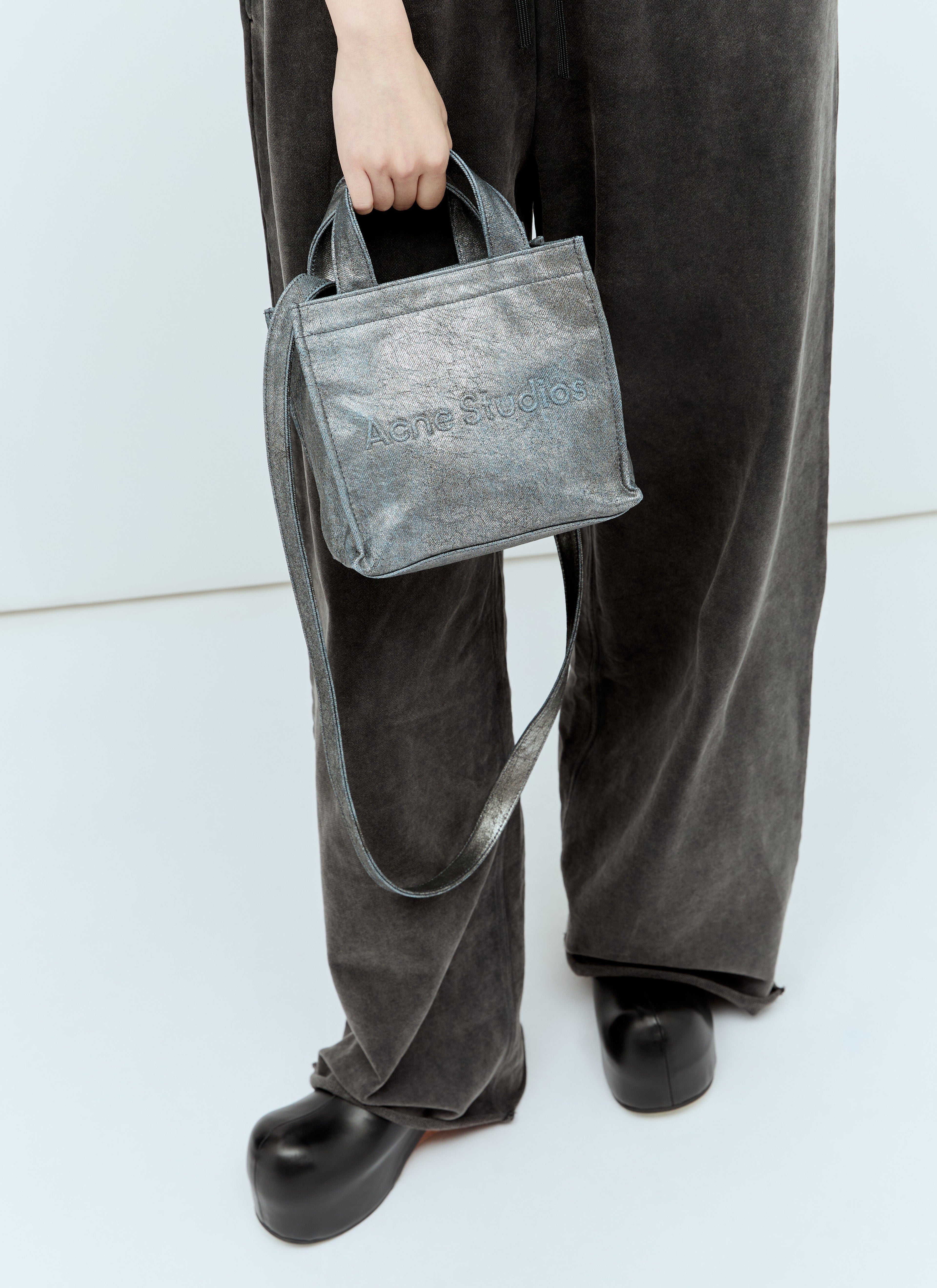 Acne Studios Women Logo Embossed Mini Tote Bag