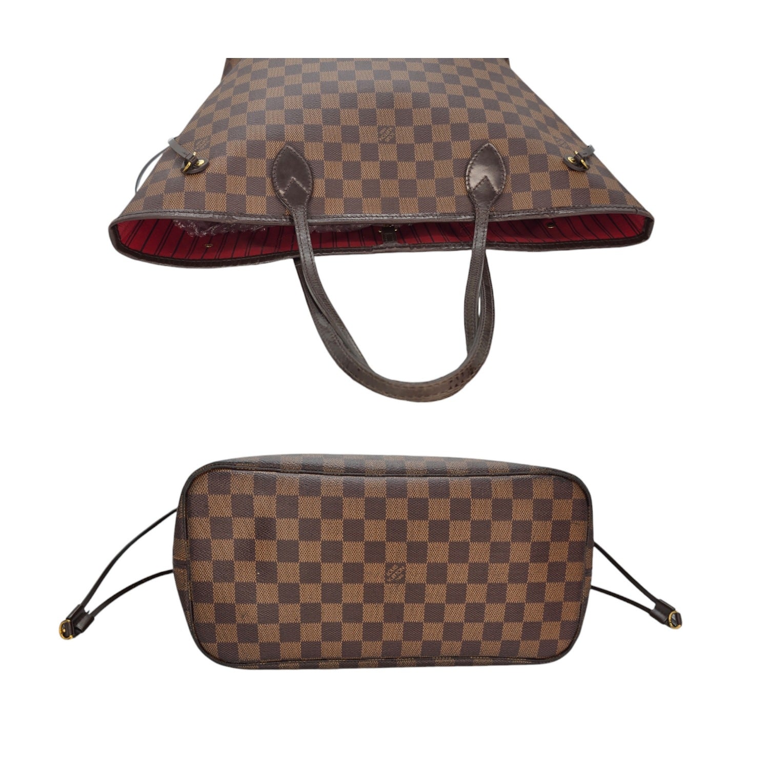 Louis Vuitton 2016 Damier Ebene Neverfull MM w/ Pouch