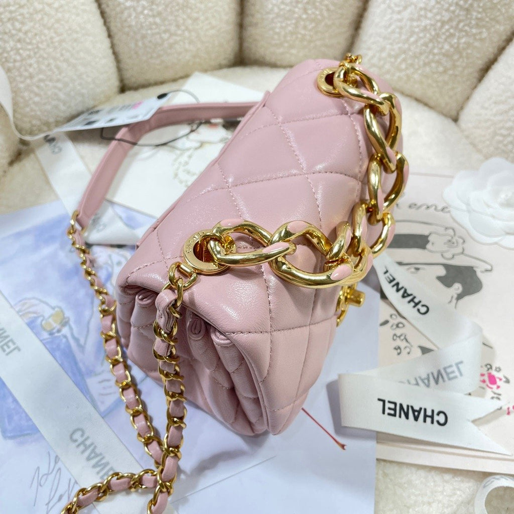 CHLMini GlamIap Bag Gold Hardware PiNike For Women Handbags, Shoulder Bags 6.7in/17cm AS3365