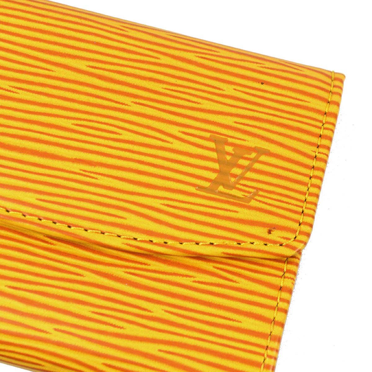 Louis Vuitton 2002 Yellow Epi Porte Mannaie Simple Coin Purse Wallet M63419