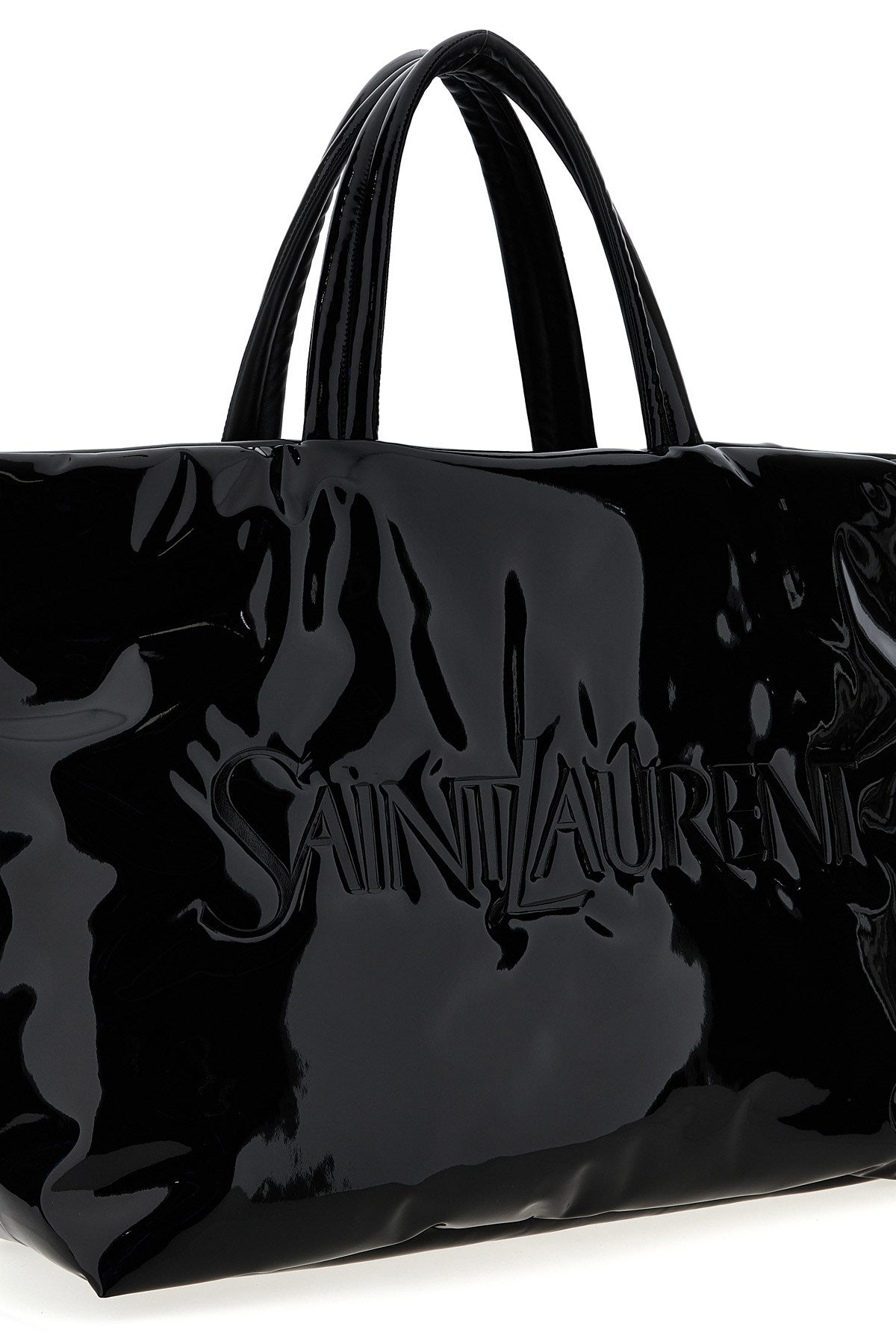 Saint Laurent Men Maxi Patent Bag