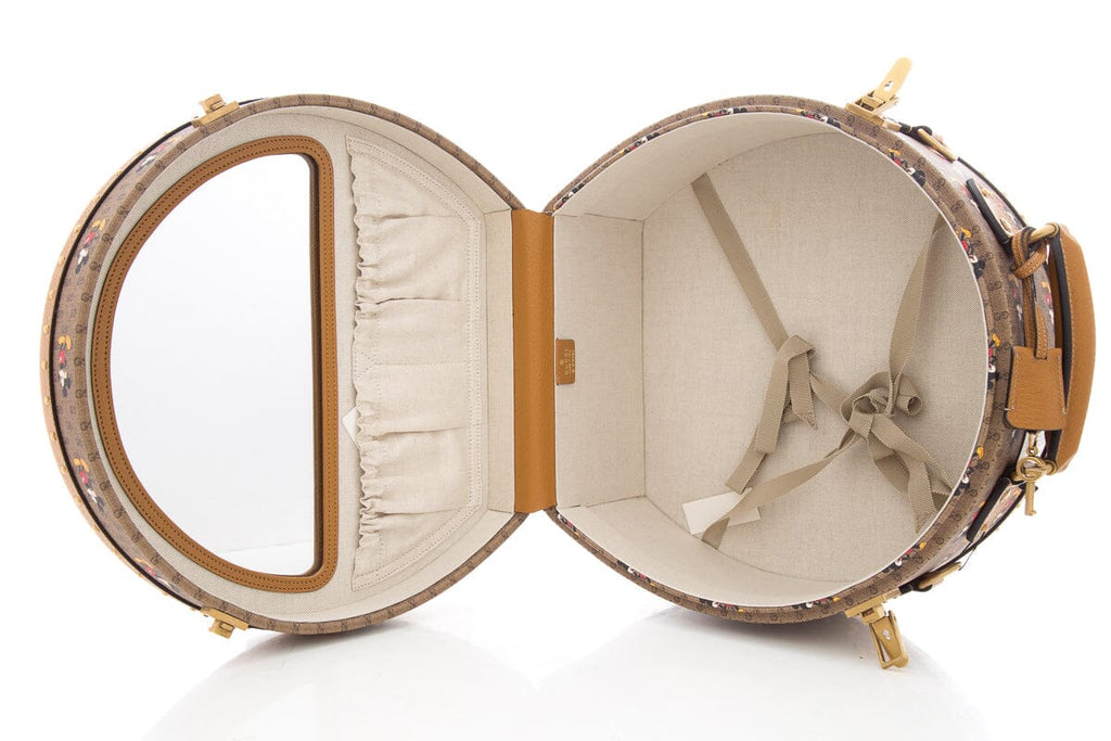 Gucci 2020 Exclusive Capsule Collection with Disney Monogram Leather Hat Case