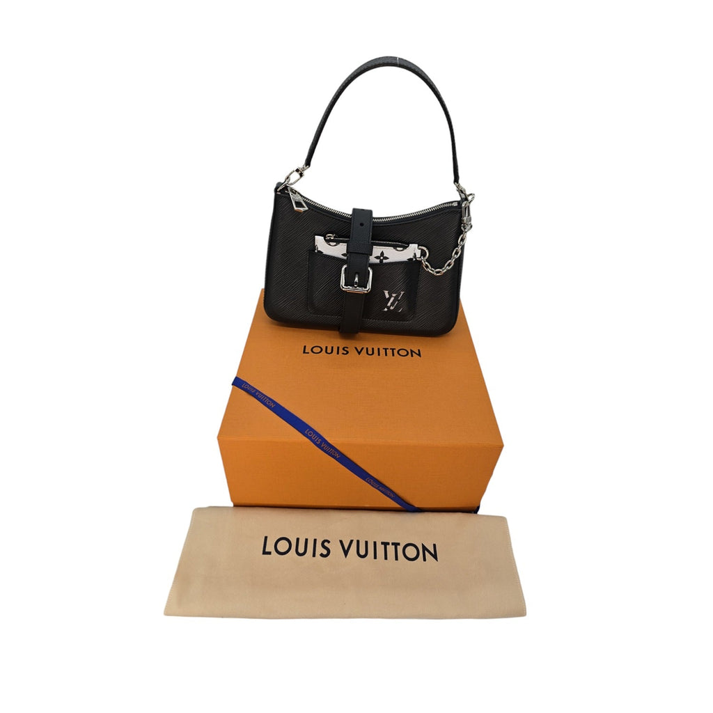 Louis Vuitton Black Epi Pochette Marelle Top Handle Baguette