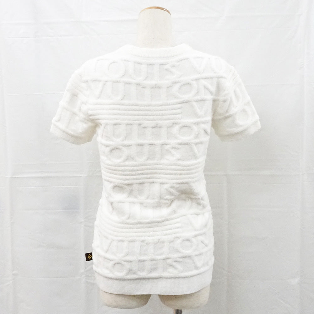 Louis Vuitton  Logo y RW212W White L Wool Italian Made  Apparel Women's Dress