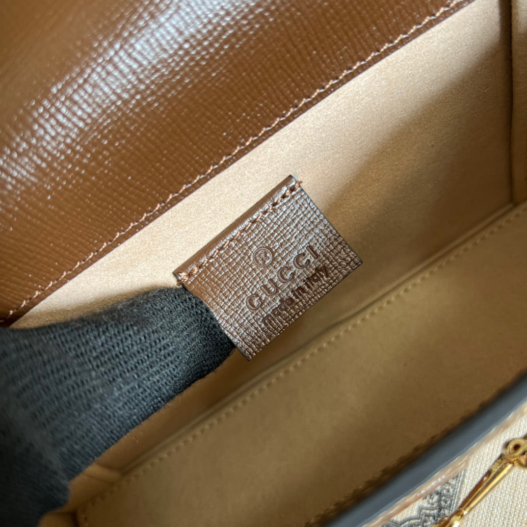 gg Horsebit 1955 Mini Bag Beige For Women, Women’s Bags 7.1in/18cm gg ‎‎‎699296 92TCG 8563