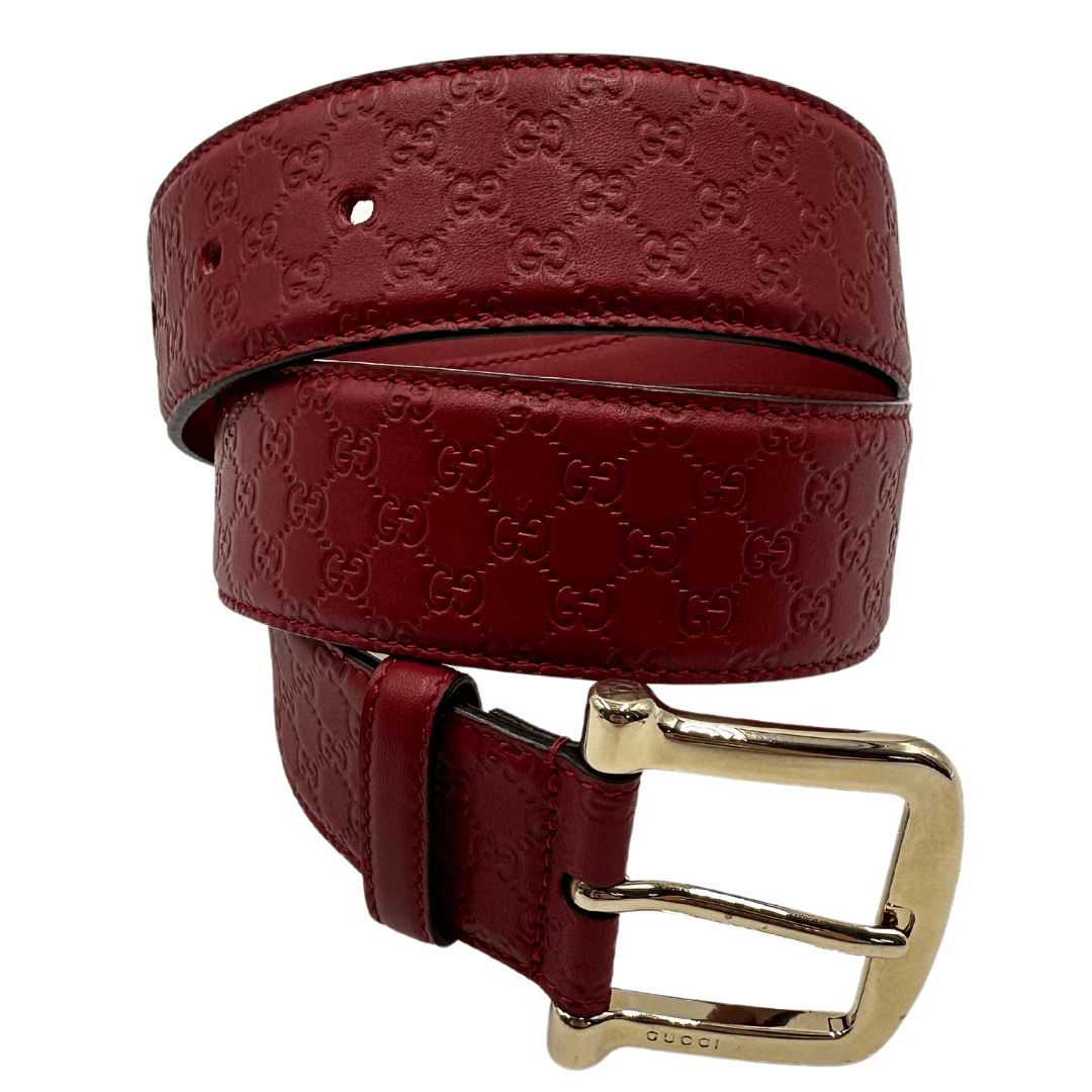 Cintura Gucci rossa Tg 42