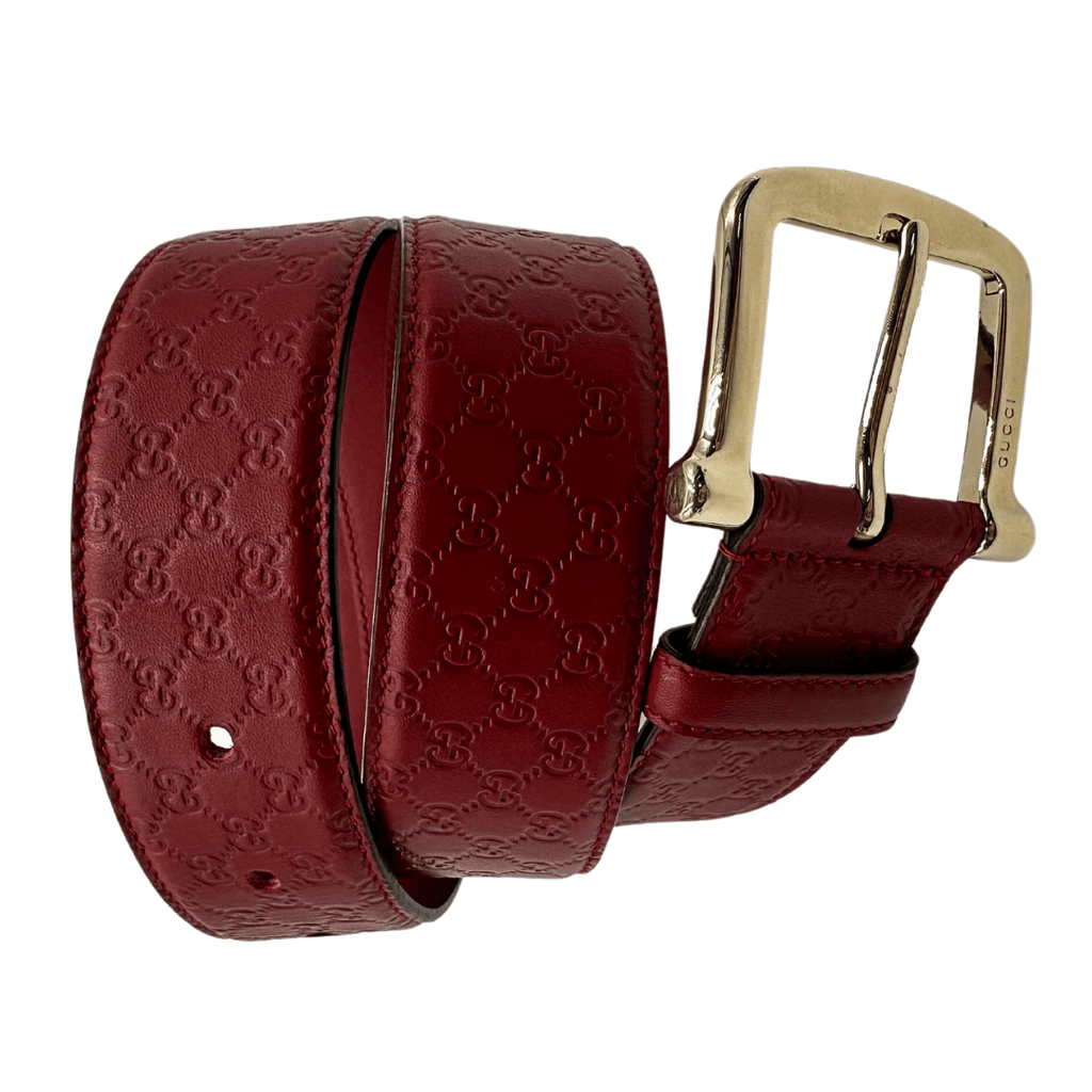 Cintura Gucci rossa Tg 42