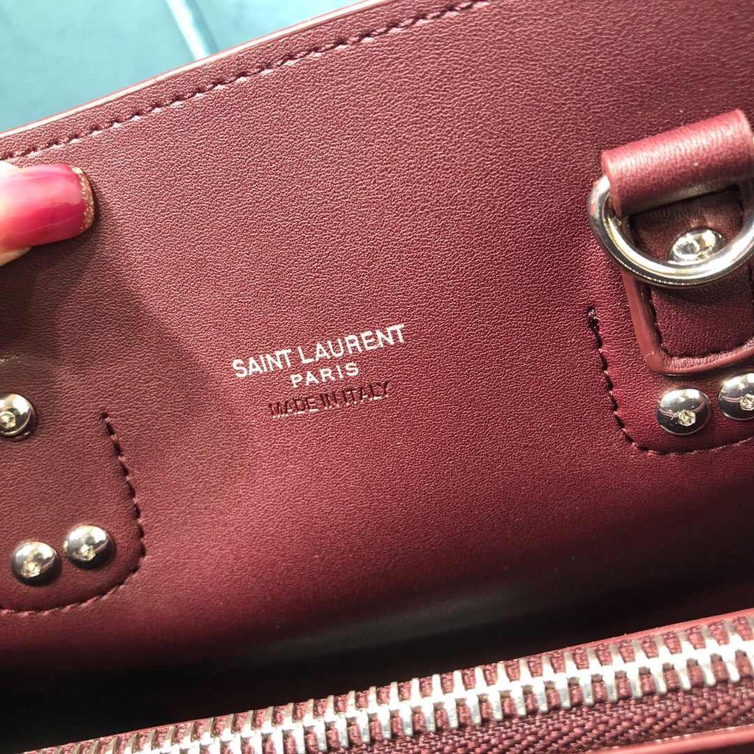 GLAMI Sac De Jour Baby In Shiny Burgundy For Women 10.2in/26cm YSL