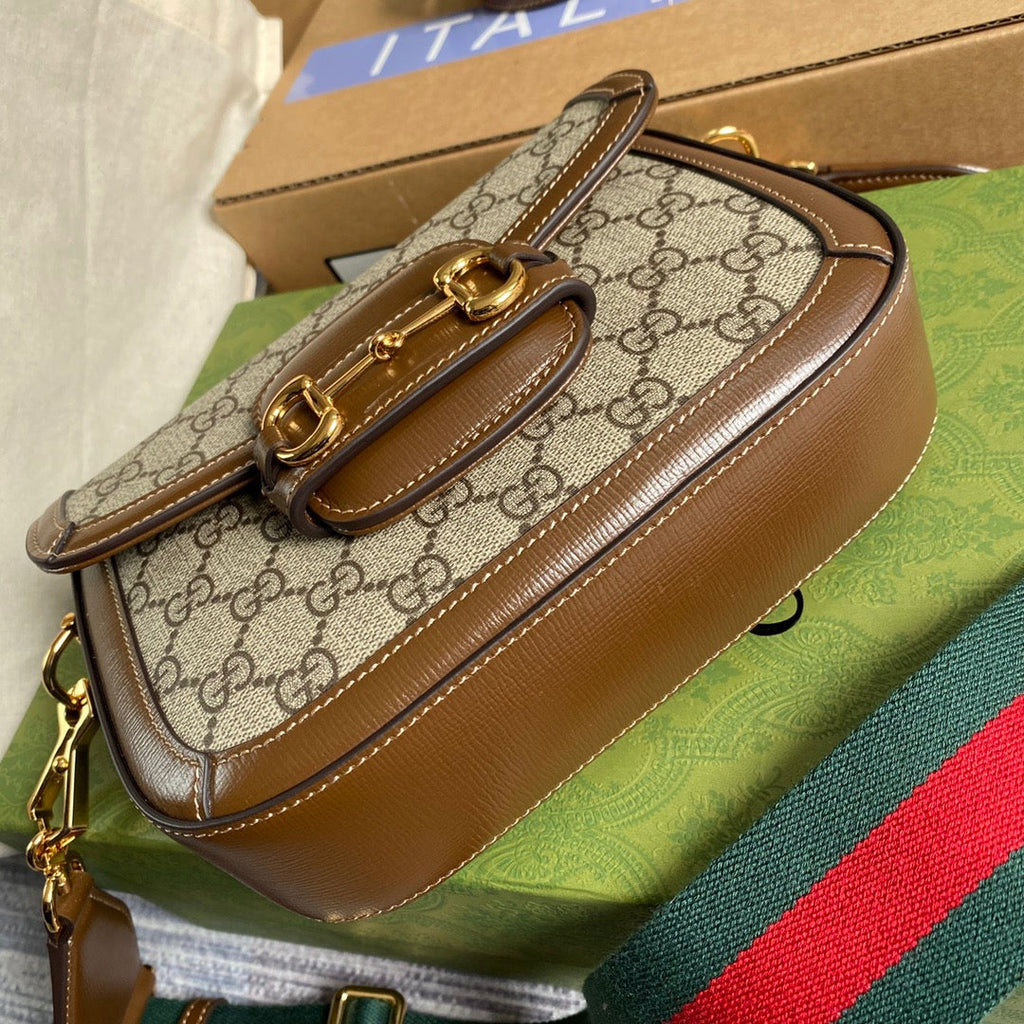 gg Horsebit 1955 gg Mini Bag Beige For Women, Women’s Bags 8in/21cm gg