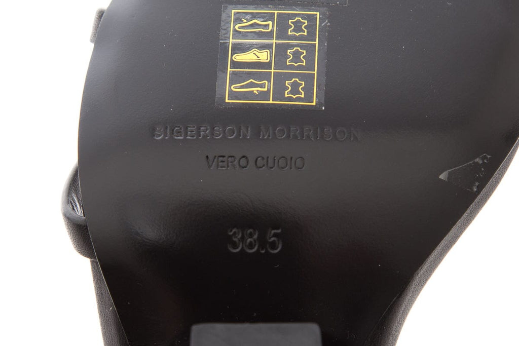 Sigerson Morrison Black Sculptural Wedge SZ 38.5