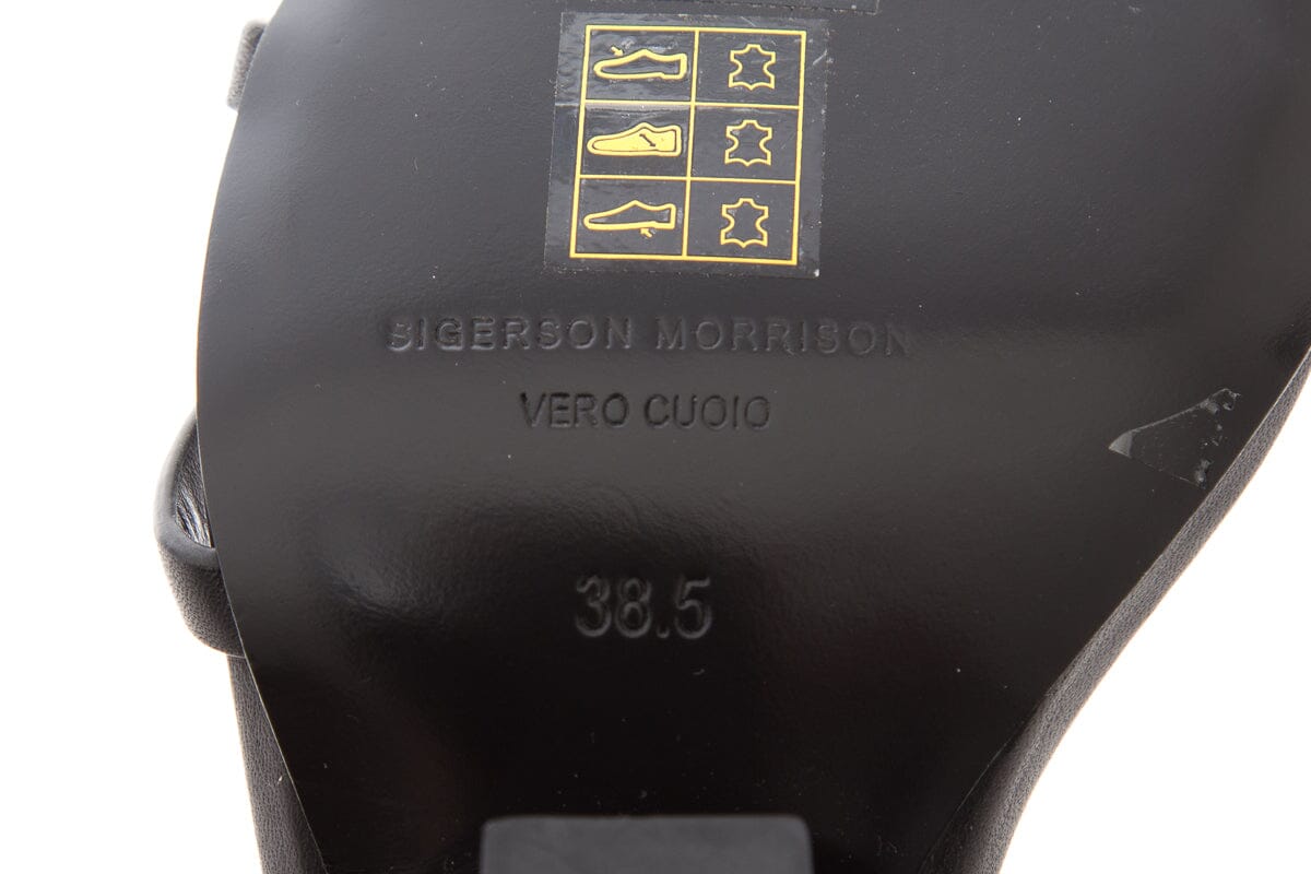 Sigerson Morrison Black Sculptural Wedge SZ 38.5