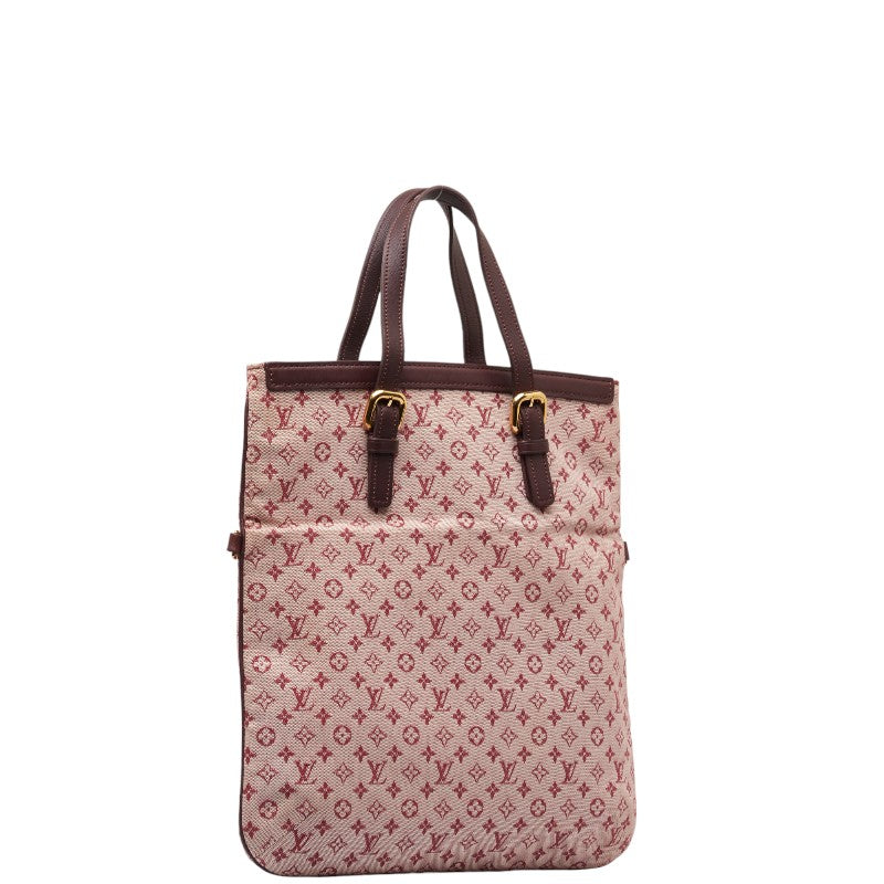 Louis Vuitton Monogram Mini French Tote Bag 2WAY M92210 Cherry Pink Linen Leather  Louis Vuitton