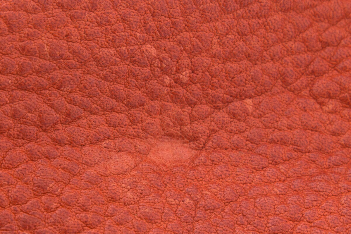 Belstaff Orange Leather Zip Top Tote Handbag