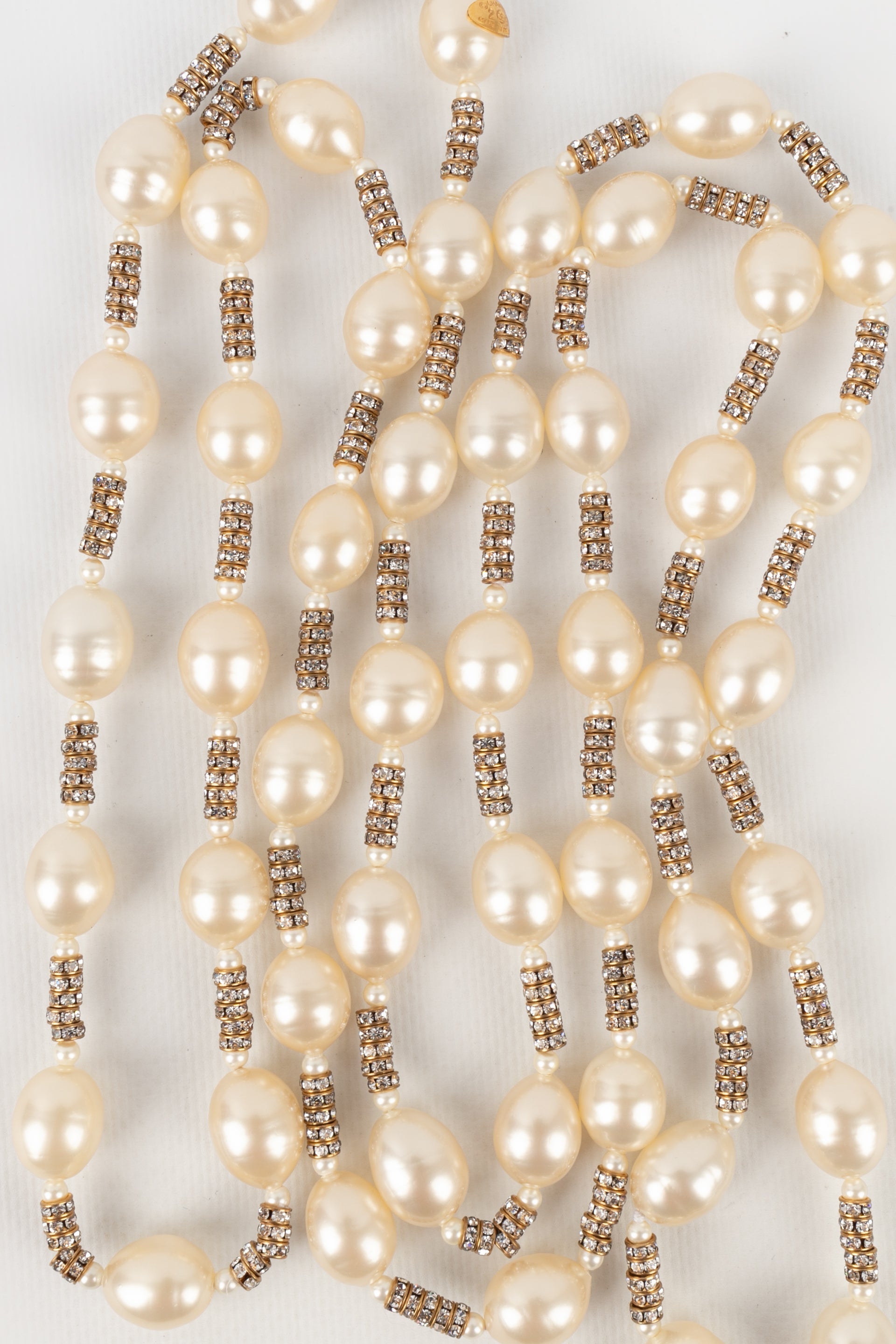 Collier de perles nacrÃƒÆ’Ã‚Â©es Chanel 1990s