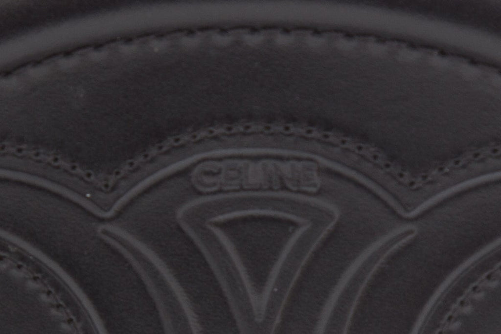 Celine Black Bucket Cuir Triomphe Oval Cross-Body