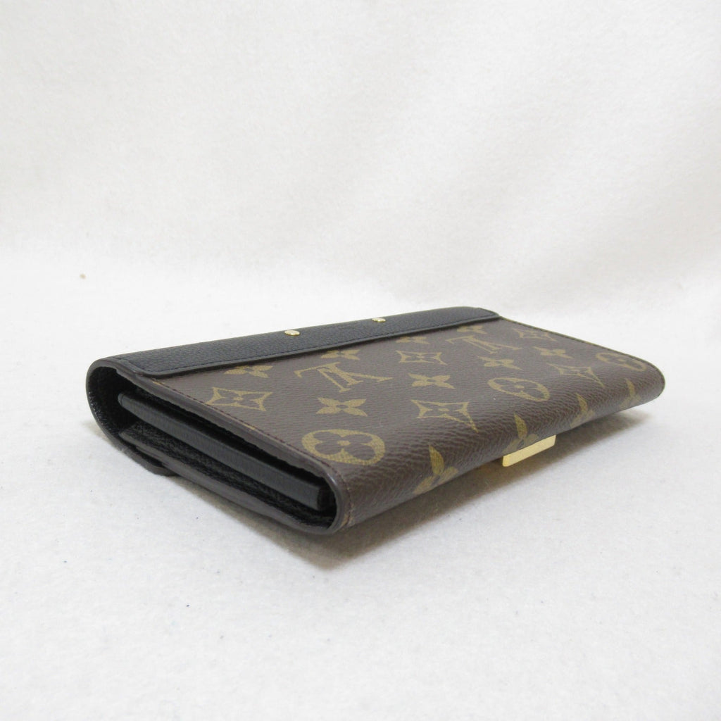 Louis Vuitton Louis Vuitton Portefolio Fable Wallet Double Foldable Wallet Wallet PVC Coated Canvas Monogram   Brown M58415