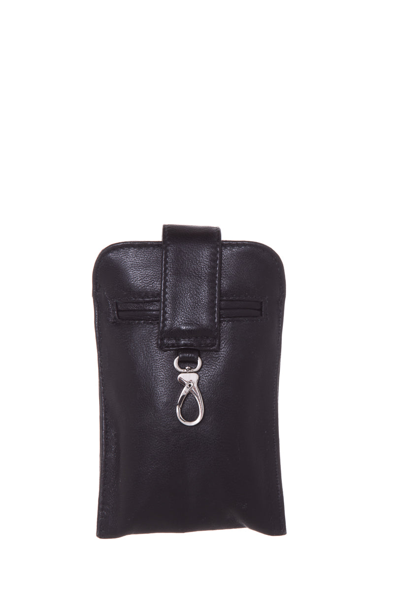 Thale Blanc Black Embellished Pouch Cross-Body