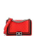 CHANEL Boy Flap Bag Quilted Lambskin with Rubber Old Medium