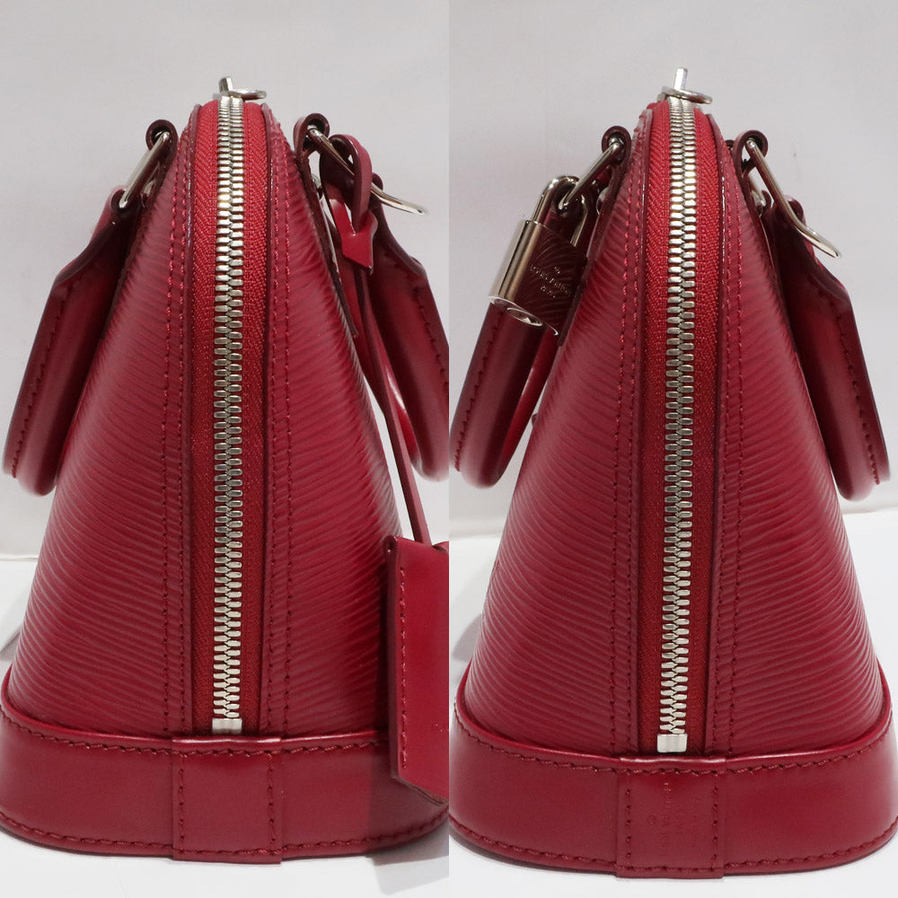 Louis Vuitton BB Alma Epi Wine Red M40850 Silver G  Shoulder Bag Handbag