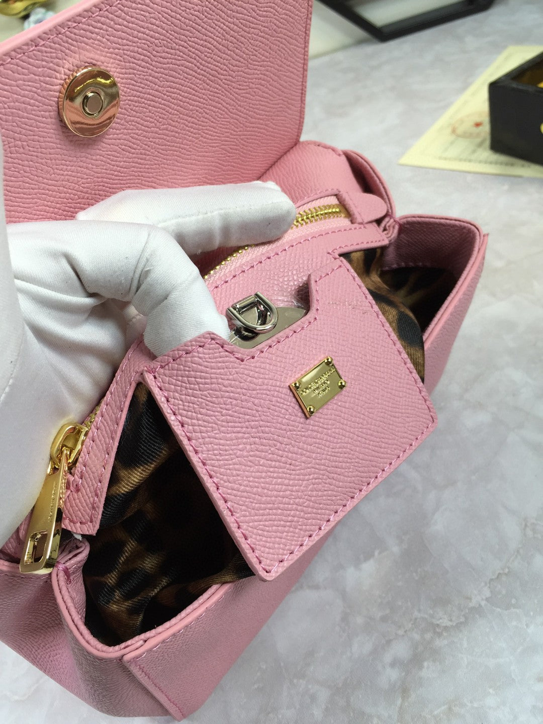 GLAMI MeGLAMIum Sicily Handbag In Dauphine Pink For Women 10.2in/26cm GLAMI GLAMI4347A10018H402