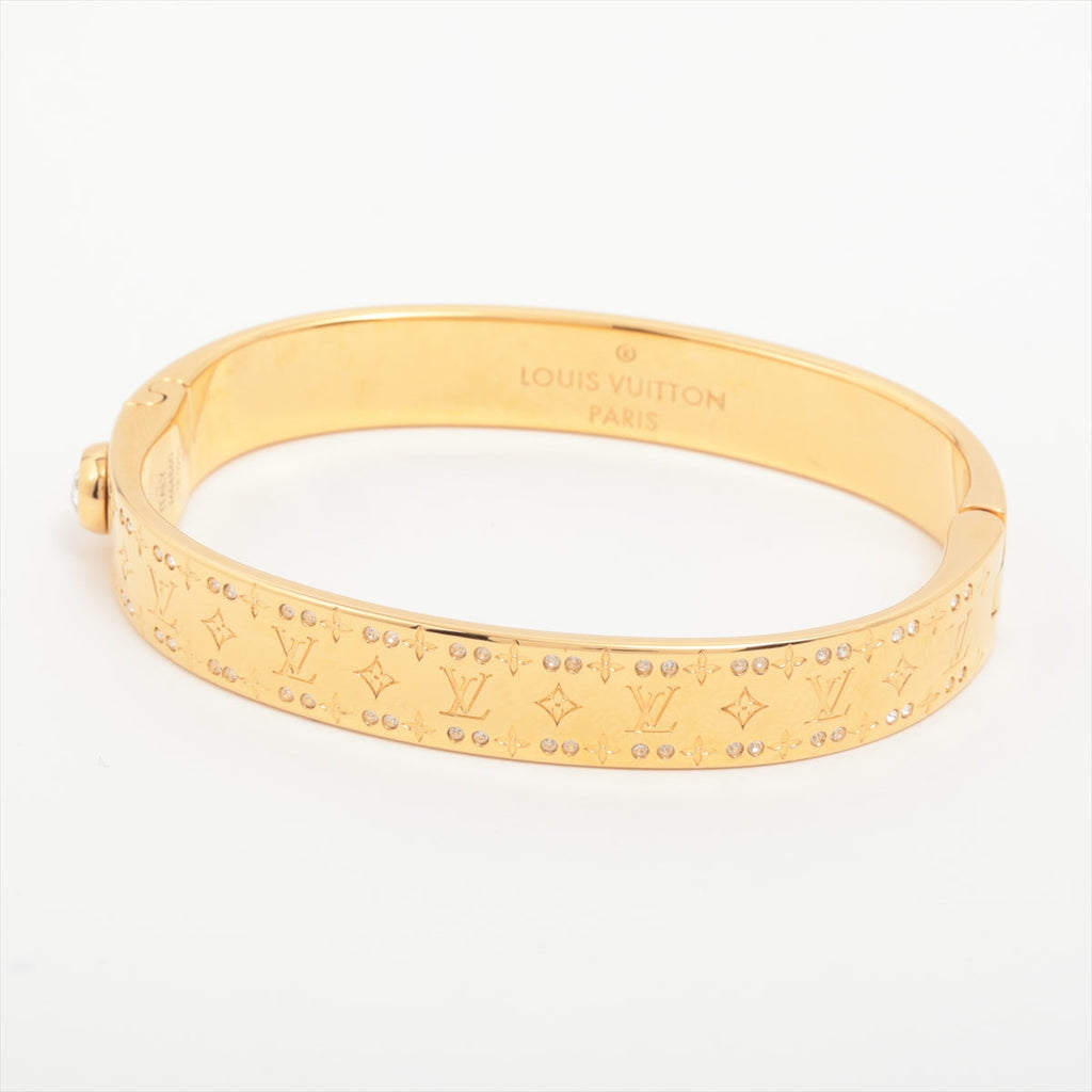 Louis Vuitton M64860 Ridge Bracelet Nanogram Strass LE0251 Bangle GP  G