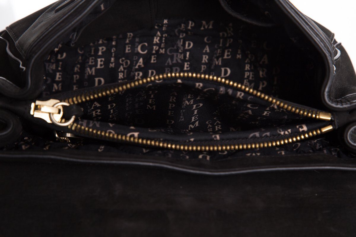 Thomas Wylde Black Skull Handle Bag