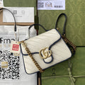 Glami Marmont Mini Top Handle Bag White For Women 8in/21cm 583571-0OLFX-9085