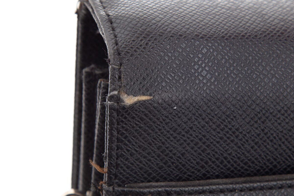 Louis Vuitton Black Taiga Porte-Documents Briefcase