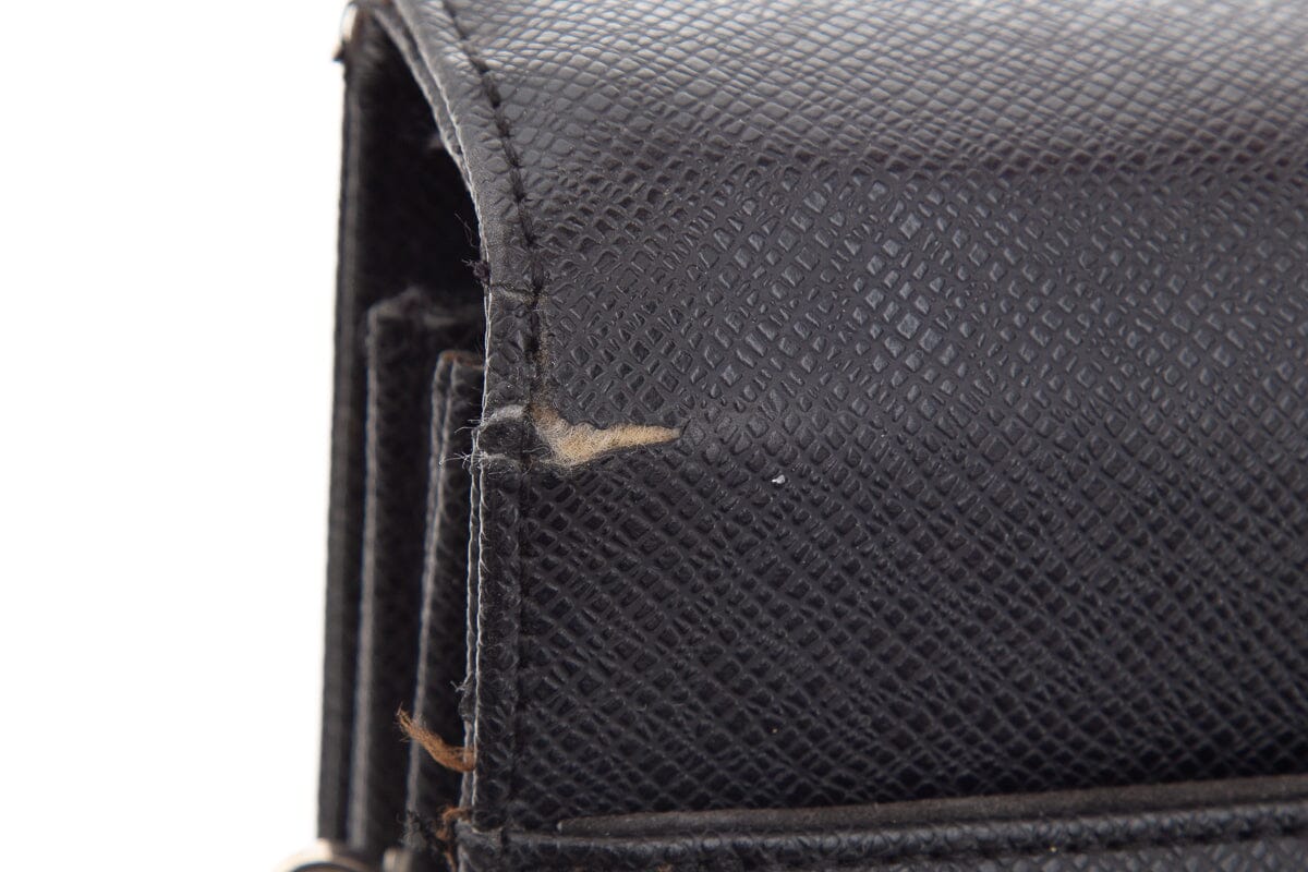 Louis Vuitton Black Taiga Porte-Documents Briefcase