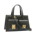 FENDI Hand Bag Leather 2Way Black ai073