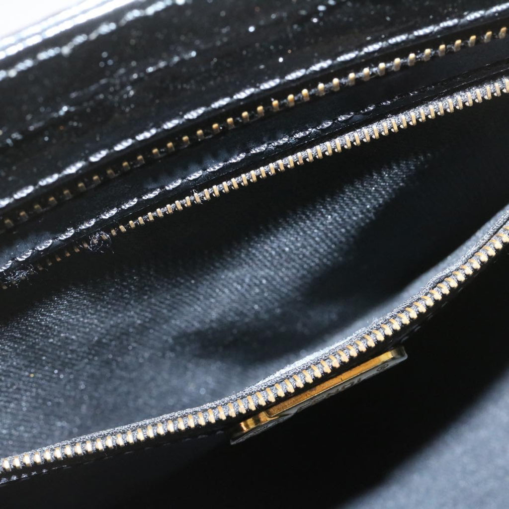FENDI Hand Bag Leather 2Way Black ai073