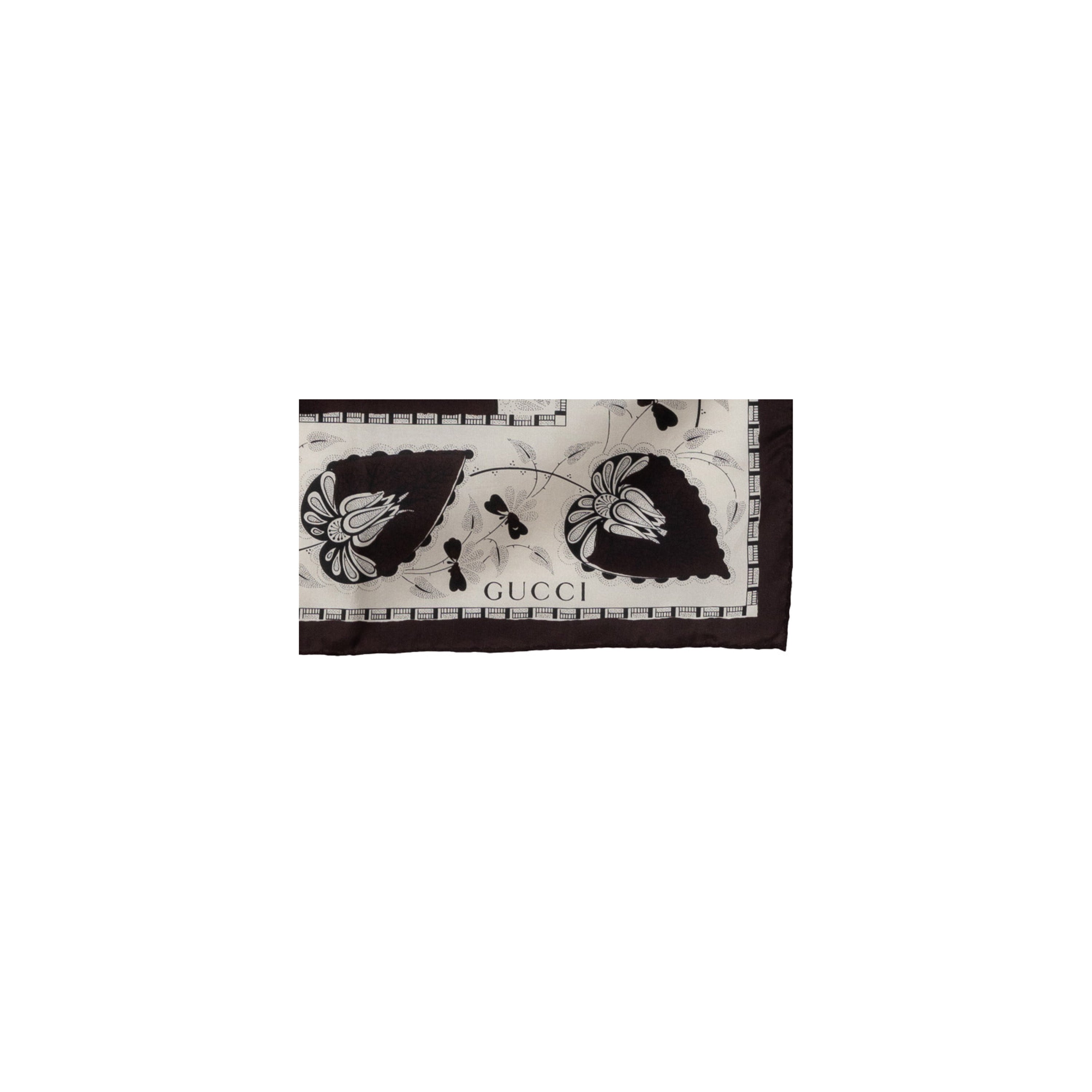 Gucci Silk Printed Foulard - '10s