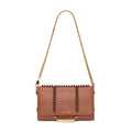 Alexander McQueen The Story Knotted Brown Handbag