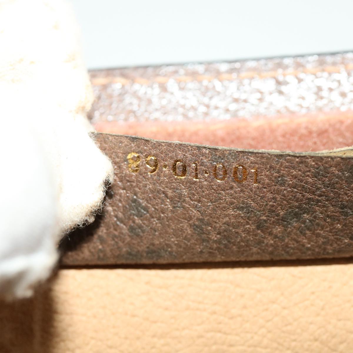 GUCCI GG Canvas Web Sherry Line Clutch Bag Beige Red Green am3107