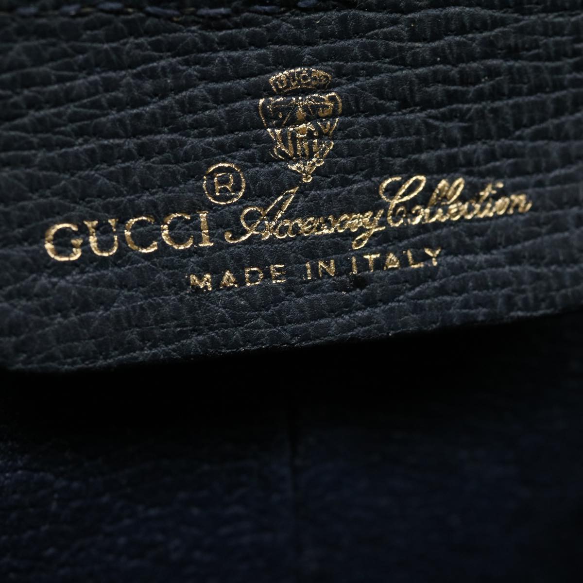 GUCCI Sherry Line GG Canvas Waist Bag PVC Leather Beige Navy Red am3111