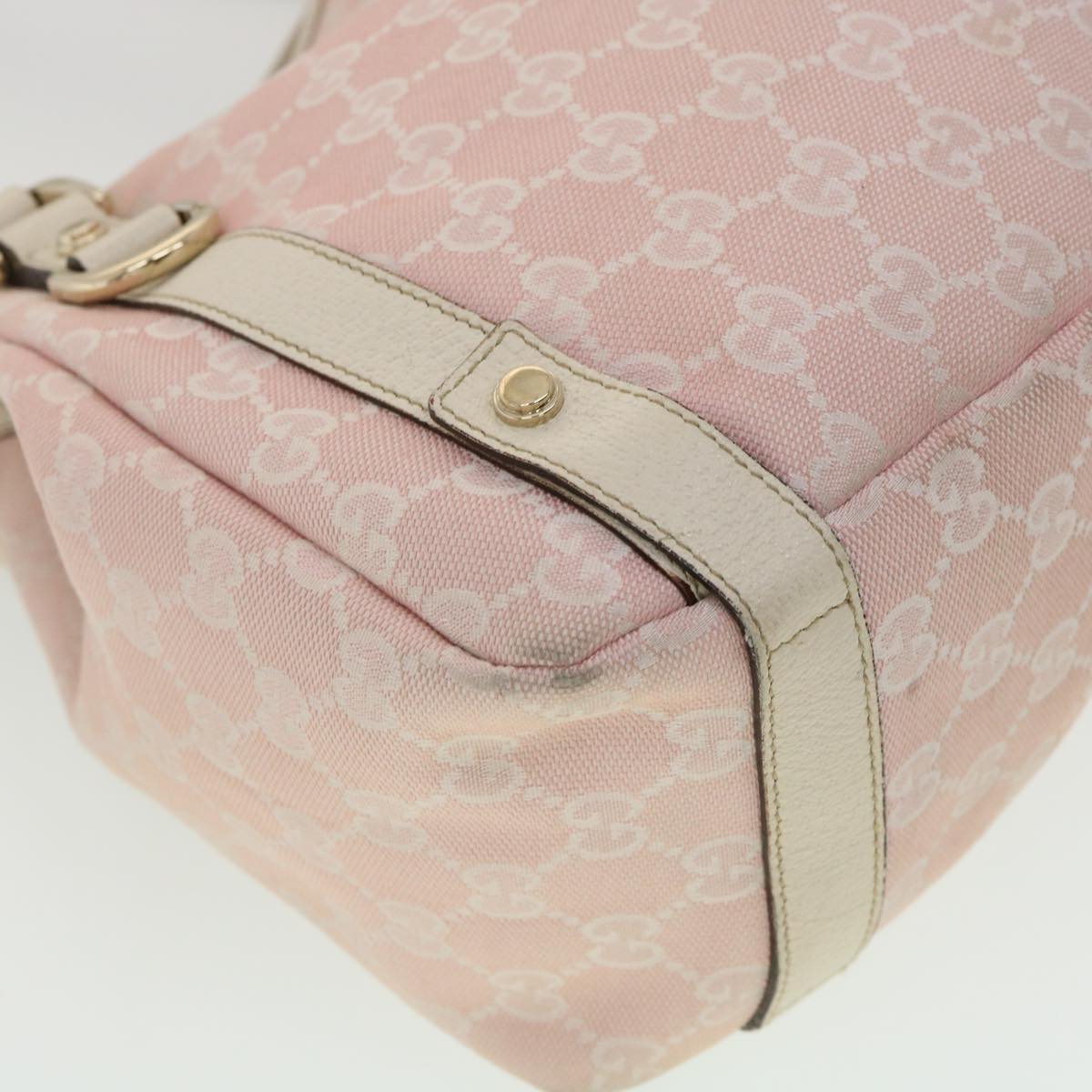 GUCCI GG Canvas Tote Bag Pink 1307363444 am3171