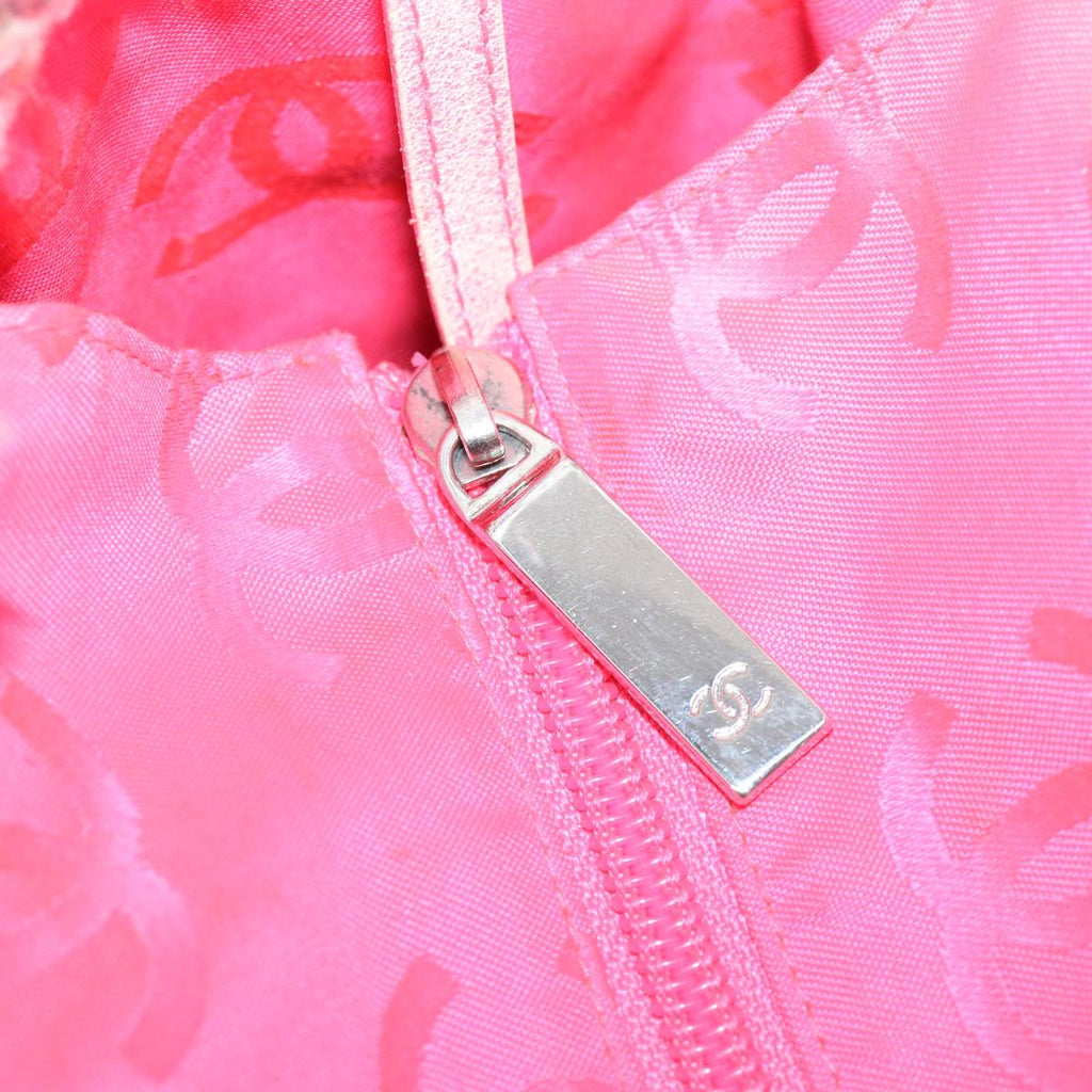 CHANEL Cambon Line Tote Bag Pink Gray CC am3204