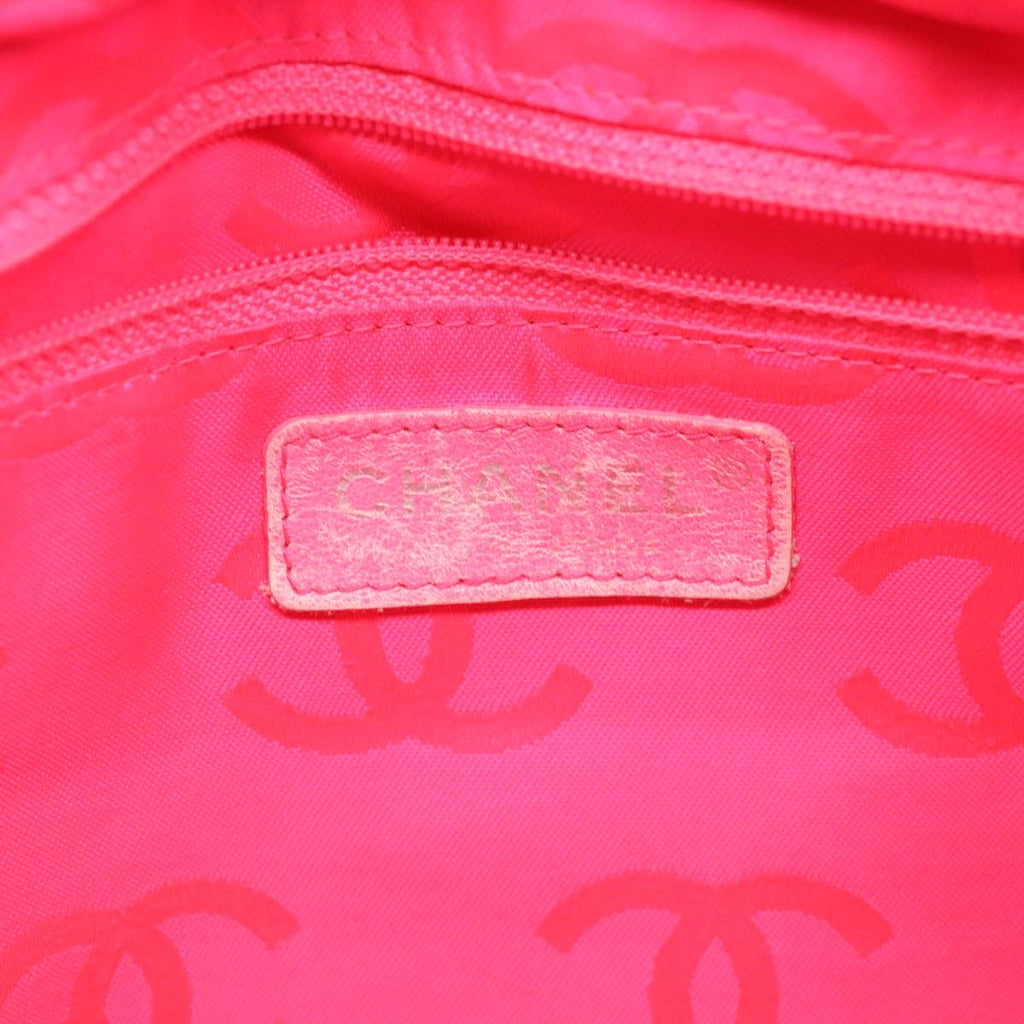 CHANEL Cambon Line Tote Bag Pink Gray CC am3204