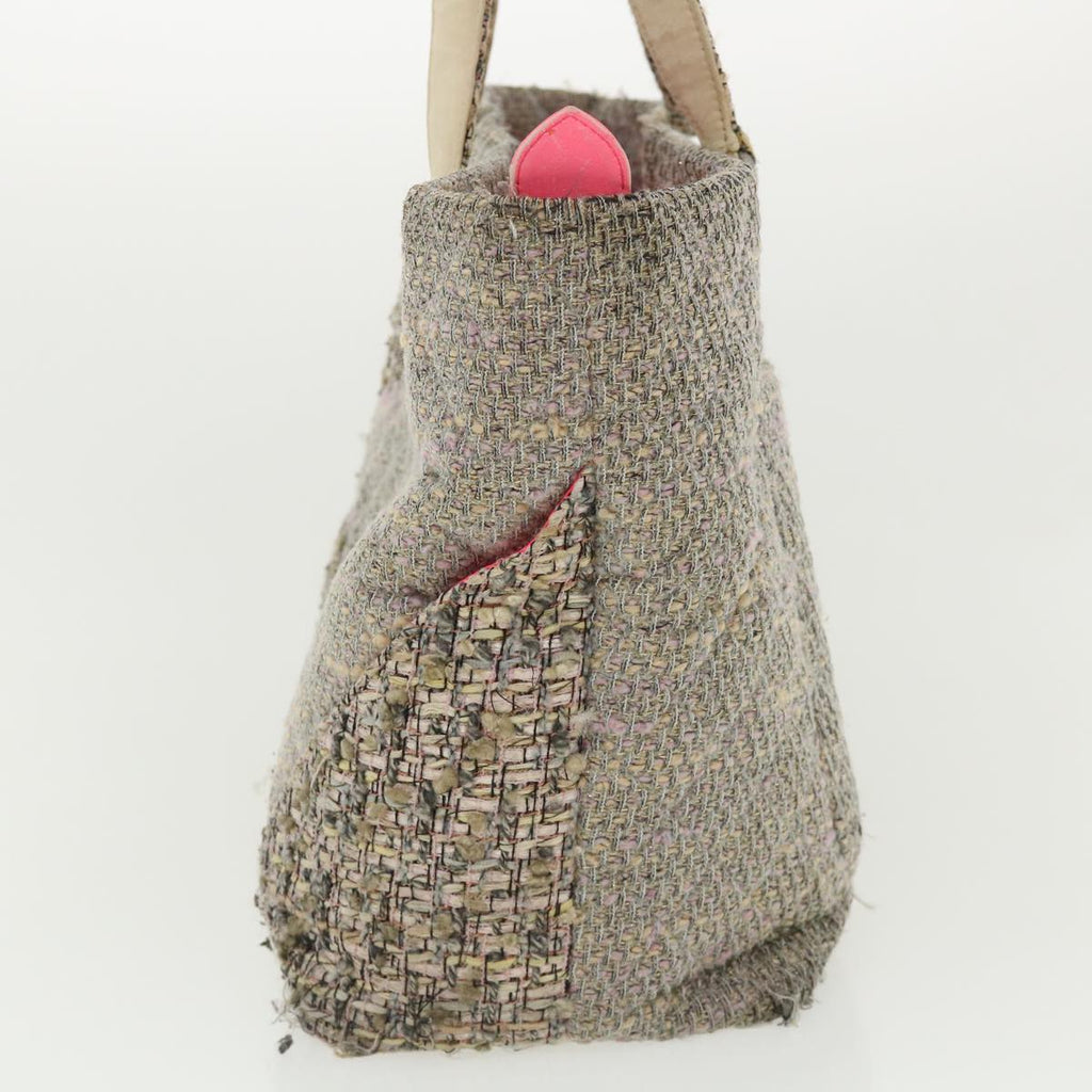 CHANEL Cambon Line Tote Bag Pink Gray CC am3204