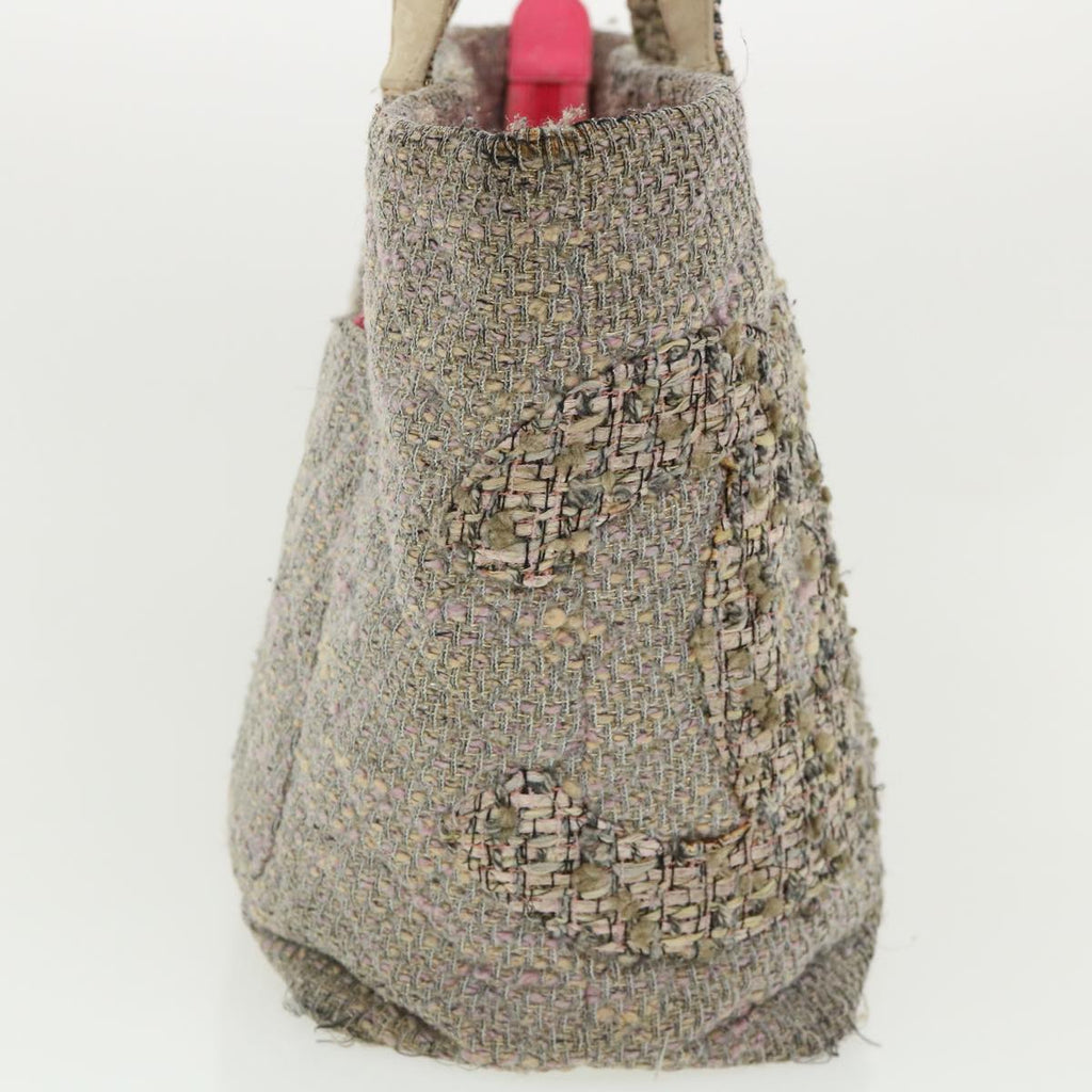 CHANEL Cambon Line Tote Bag Pink Gray CC am3204