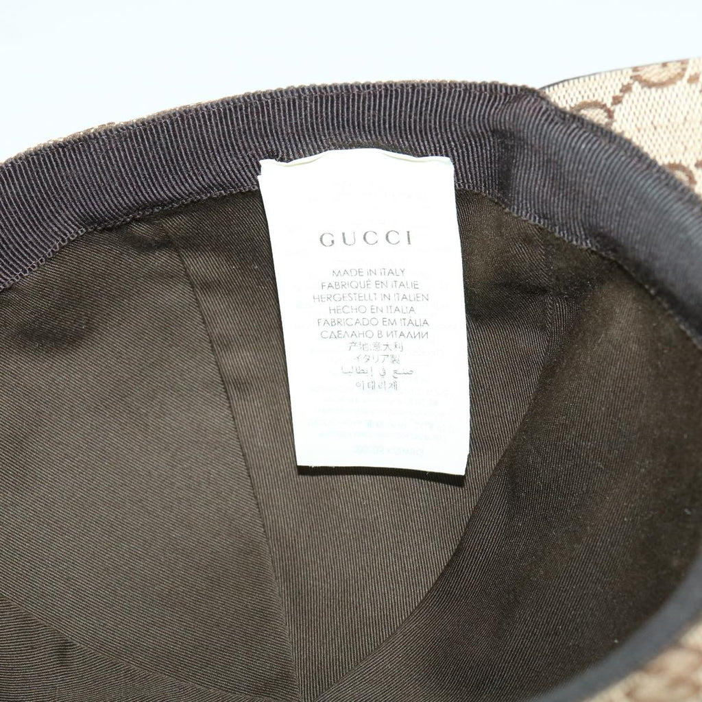 GUCCI Web Sherry Line GG Canvas Cap Beige Green Red am3212