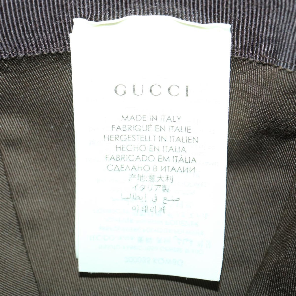 GUCCI Web Sherry Line GG Canvas Cap Beige Green Red am3212