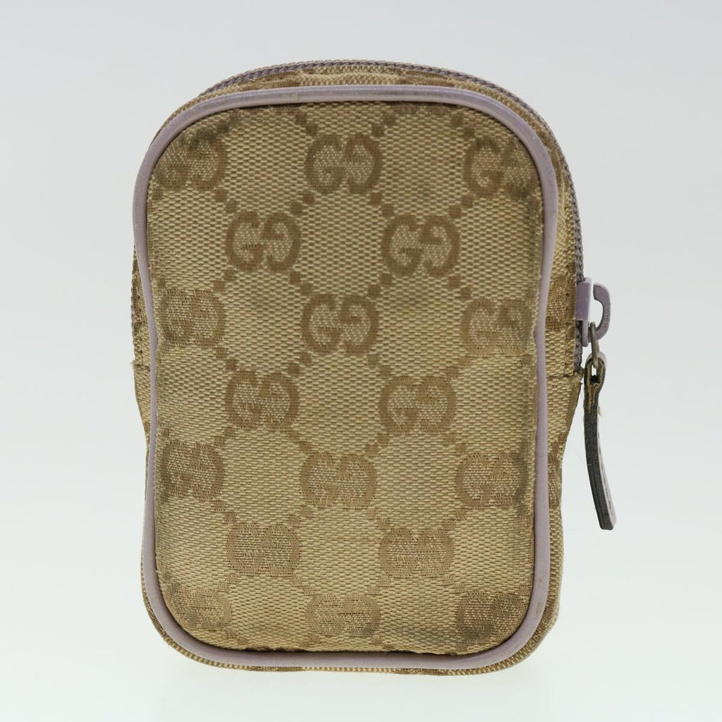 GUCCI GG Canvas Pouch 2Set Black Beige am3271