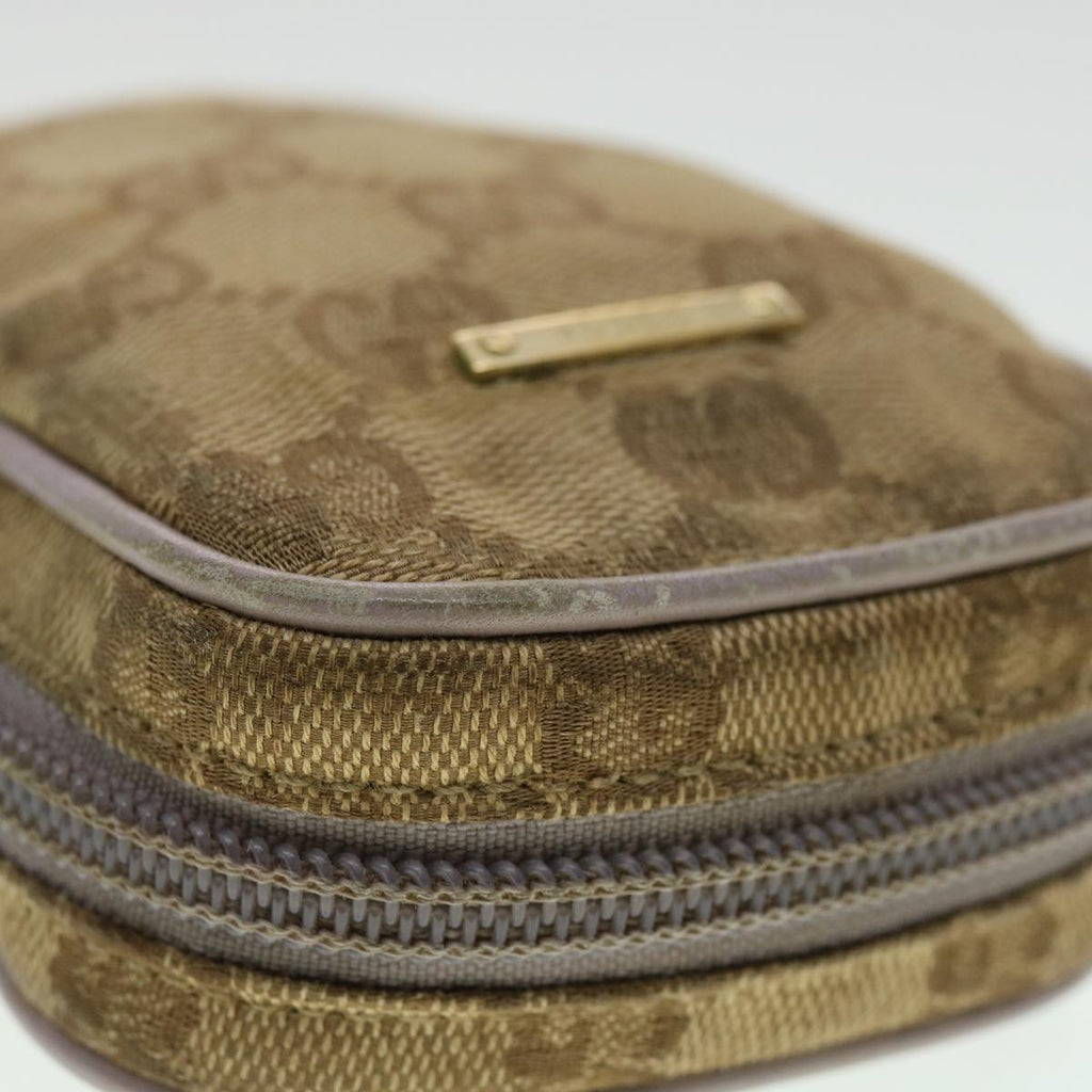 GUCCI GG Canvas Pouch 2Set Black Beige am3271