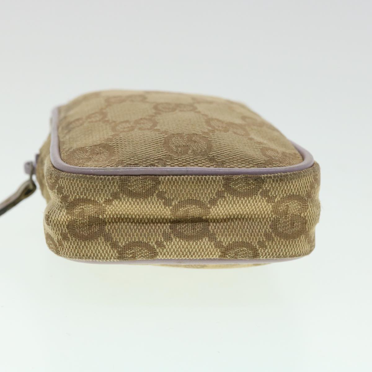 GUCCI GG Canvas Pouch 2Set Black Beige am3271